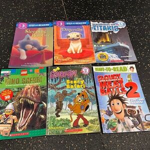 Step into reading level 2 & 3 set of 6 books